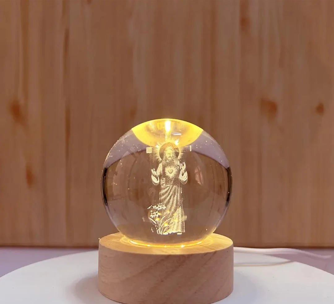 Jesus Crystal 3D Ball - Faith & Hope Edition