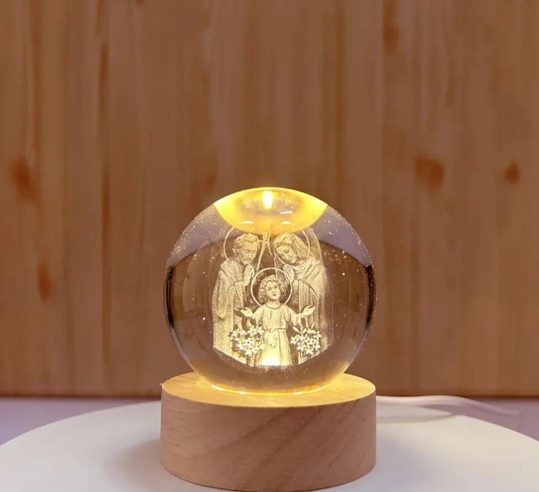 Jesus Crystal 3D Ball - Faith & Hope Edition