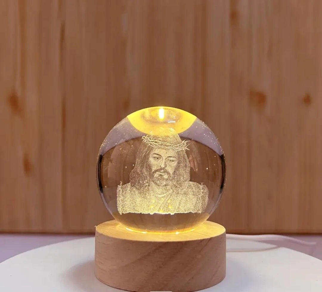 Jesus Crystal 3D Ball - Faith & Hope Edition