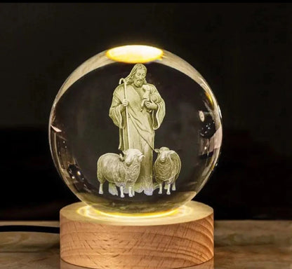 Jesus Crystal 3D Ball - Faith & Hope Edition